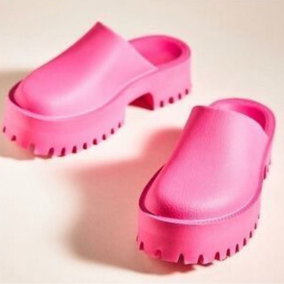 Free People Shoes - Jeffrey Campbell x Free People pink Clogs Womens Platform Mules